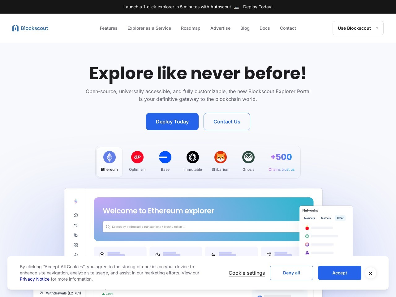 点击放大图片 Blockscout