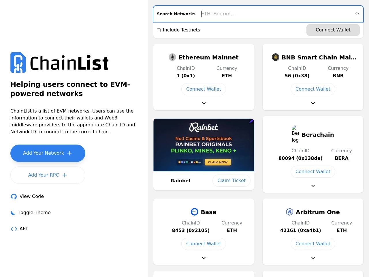 Chainlist