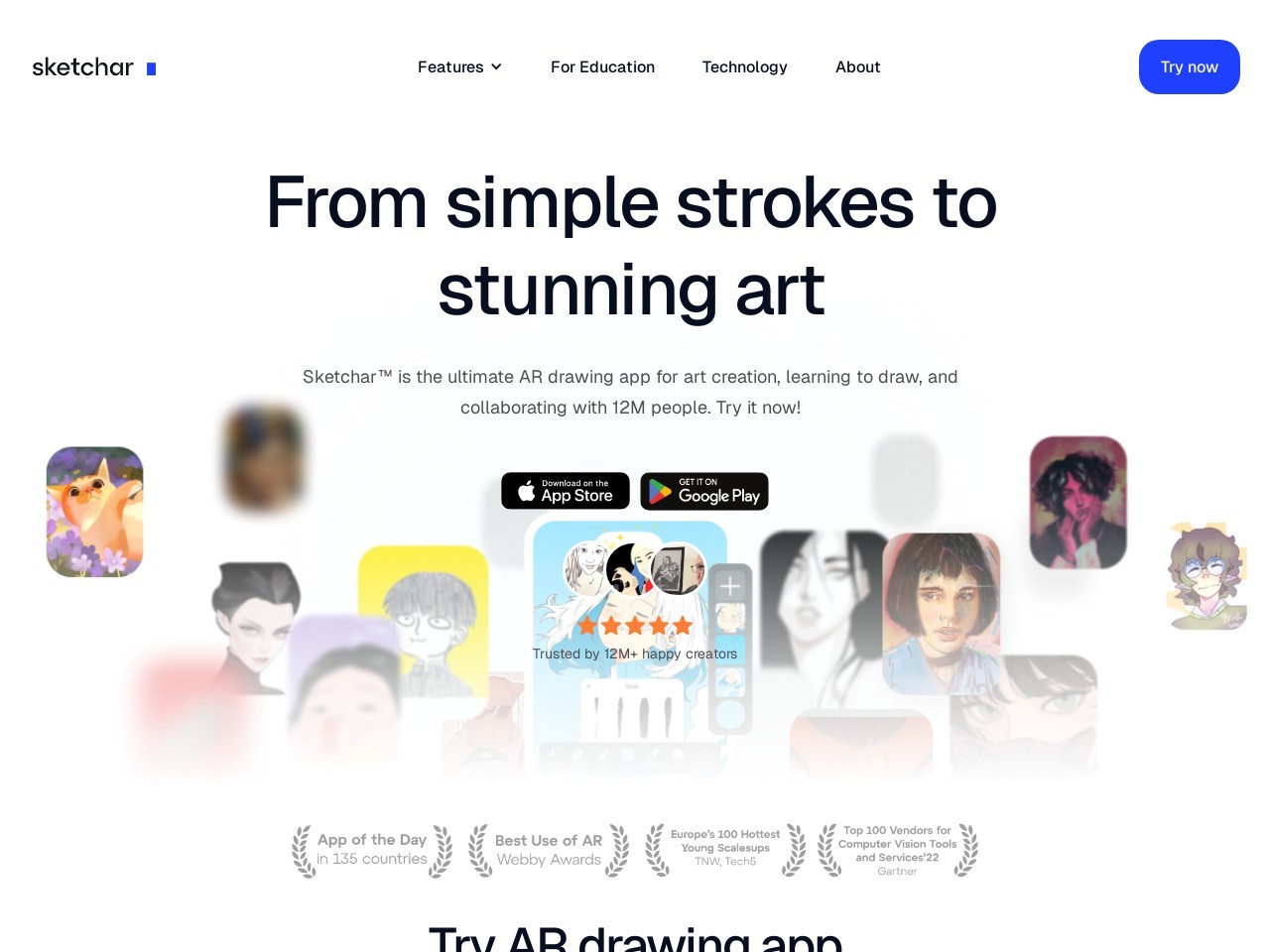 AR Drawing App — Sketchar
